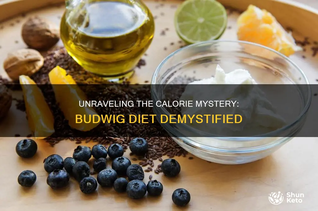 how many calories in budwig diet