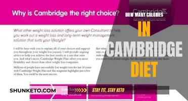 Unraveling the Calorie Mystery: Cambridge Diet Edition