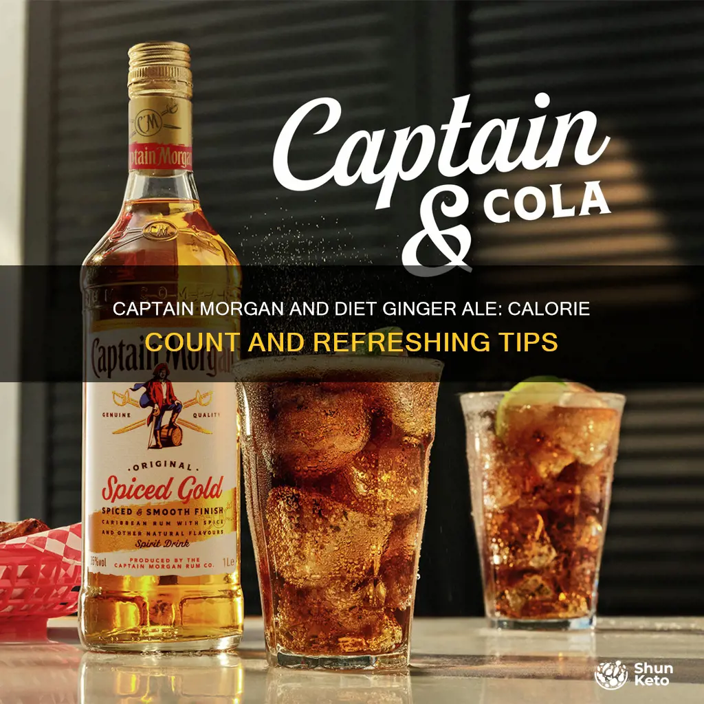 how many calories in captain morgan and diet ginger ale