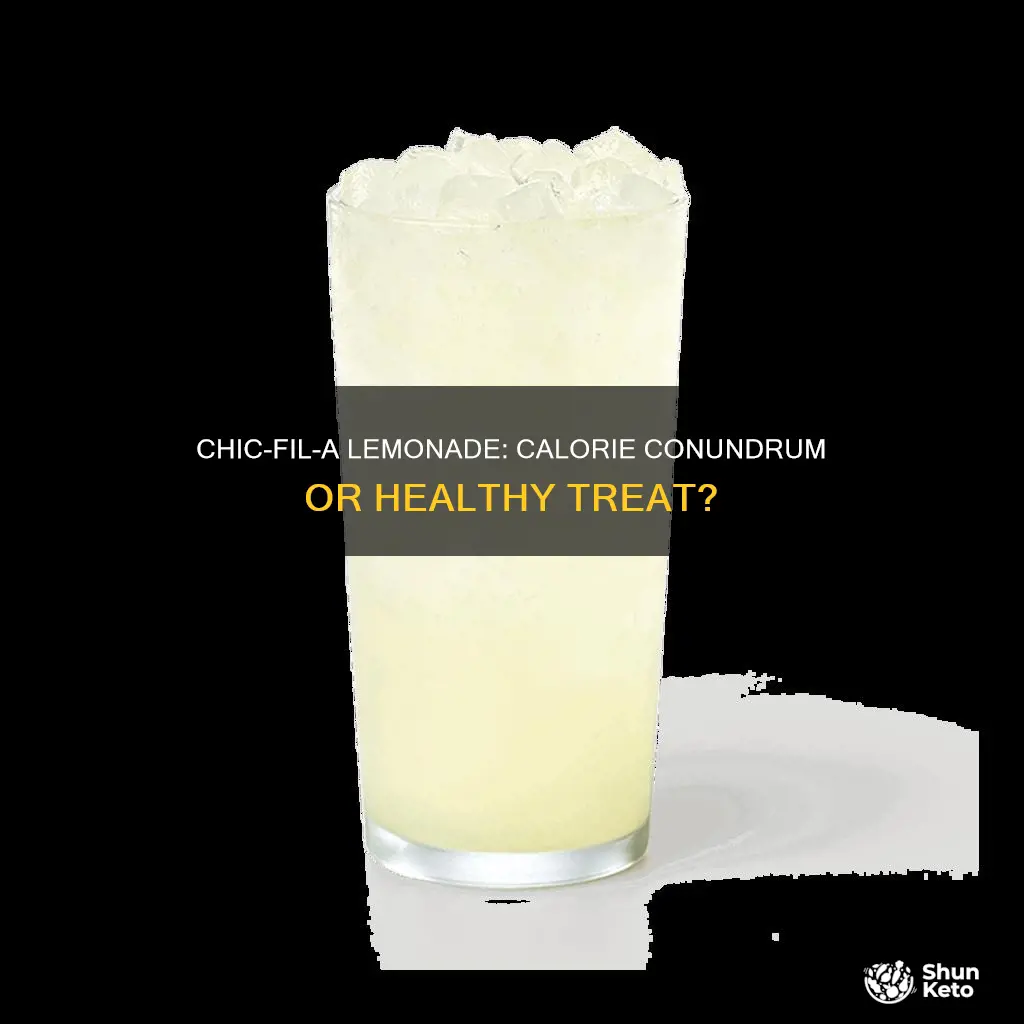 how many calories in diet chicfi la lemonade large