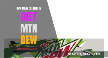 Calorie Count of Diet Mountain Dew: What's the Damage?