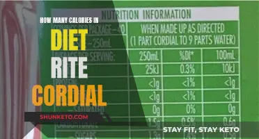 Diet Rite Cordial: Calorie Count and Nutritional Facts