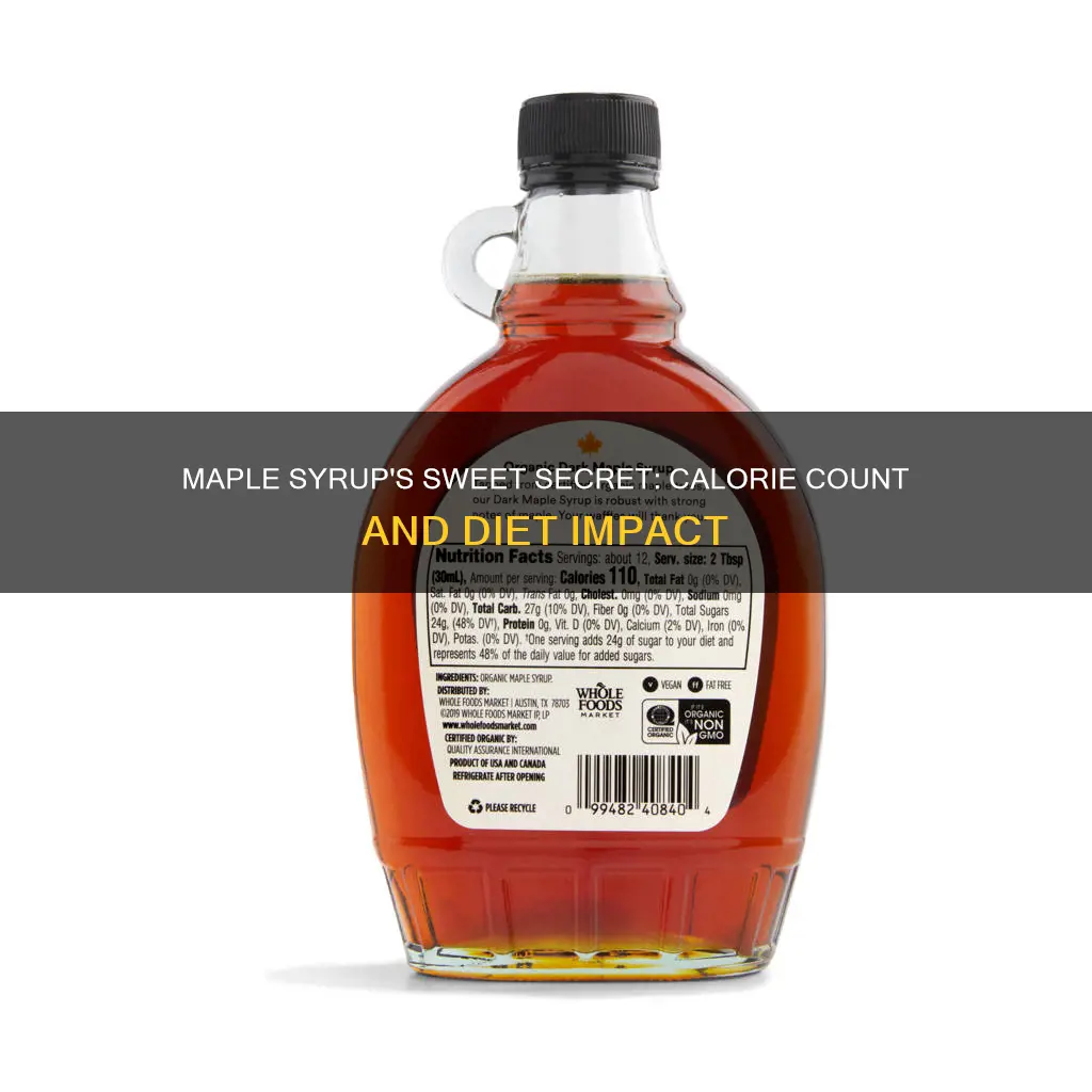 how many calories in maple syrup diet