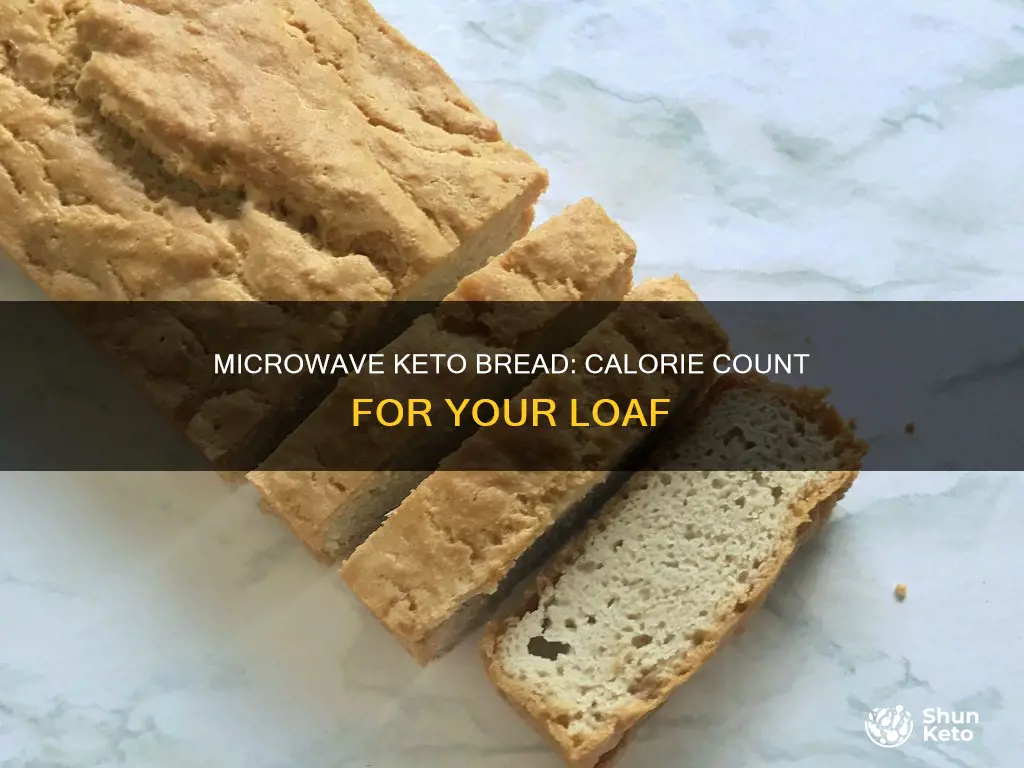 how many calories in microwave keto bread