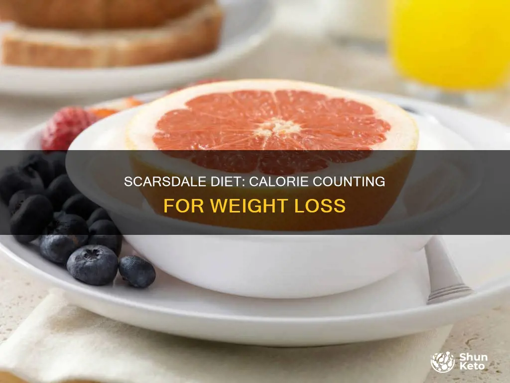 how many calories in scarsdale diet