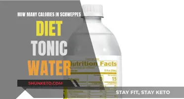 Schweppes Diet Tonic Water: Calorie Count and Nutrition Facts