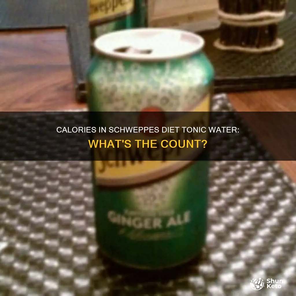 how many calories in schweppes diet tonic water