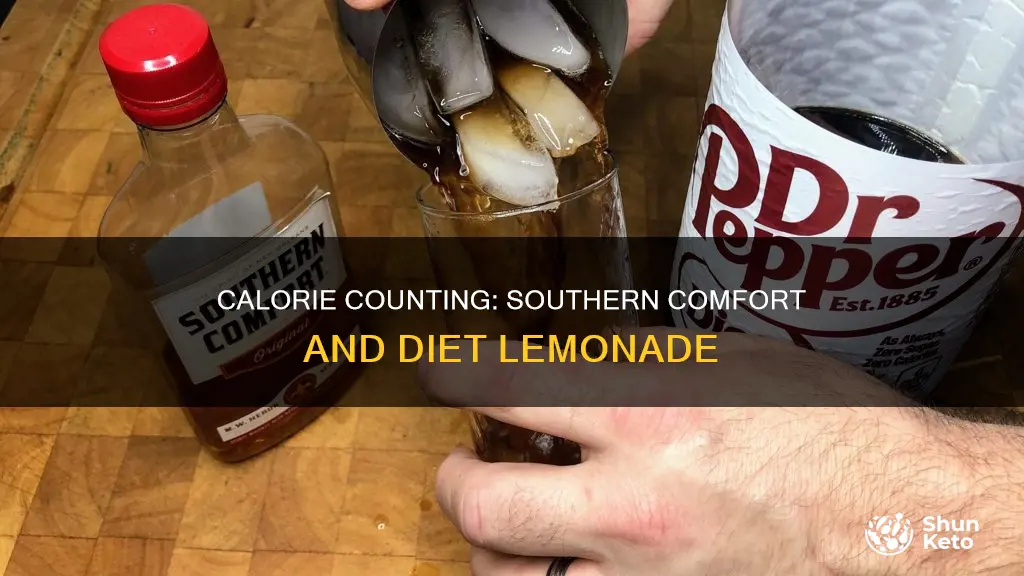 how many calories in southern comfort and diet lemonade