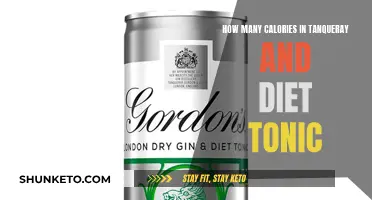 Tanqueray and Diet Tonic: Calorie Count and Nutrition Facts