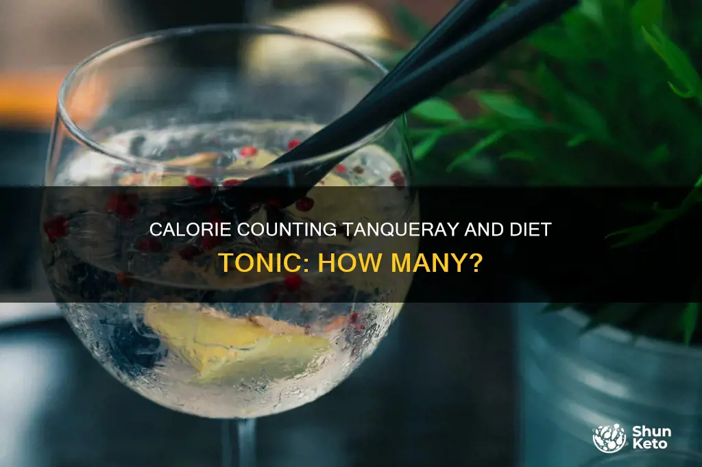 how many calories in tanqueray and diet tonic