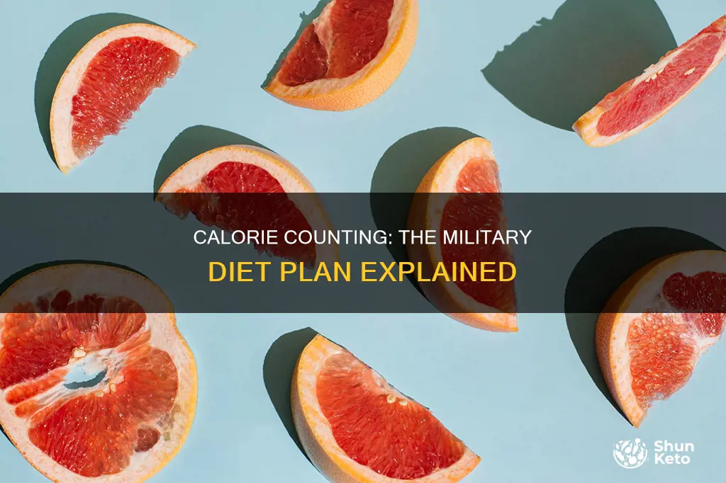 how many calories in the military diet plan