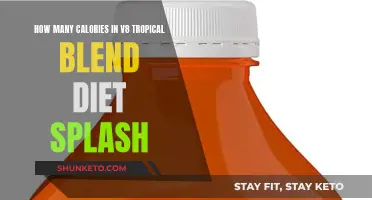 V8 Tropical Blend Diet Splash: Calorie Count and Nutrition Facts