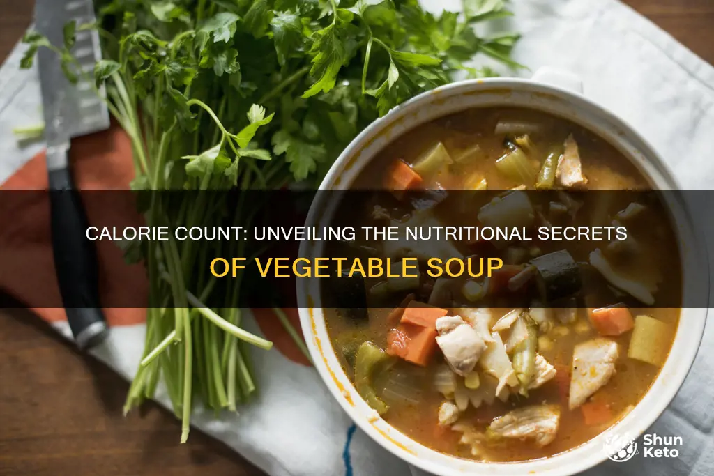 how many calories in vegetable soup diet