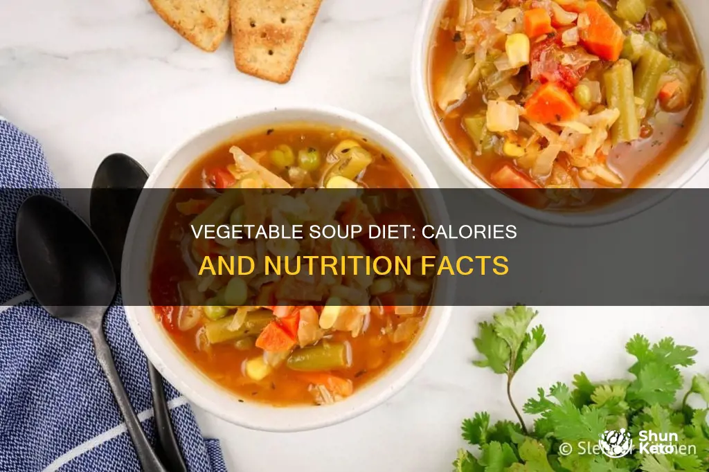 how many calories in vegetable soup diet