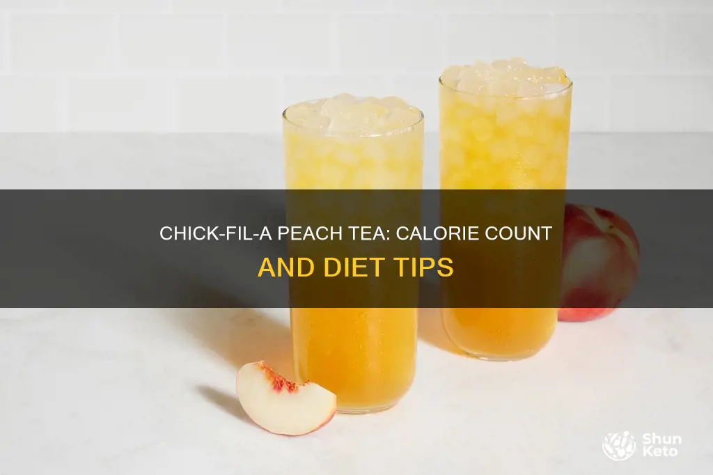 how many calories is in the chick-fil-a peach diet tea