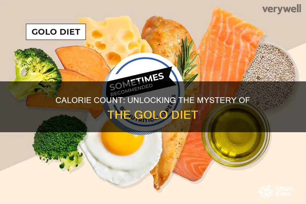 how many calories on golo diet