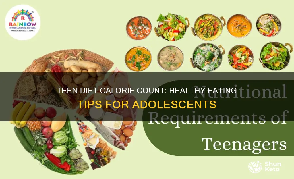 how many calories shot a teen diet to