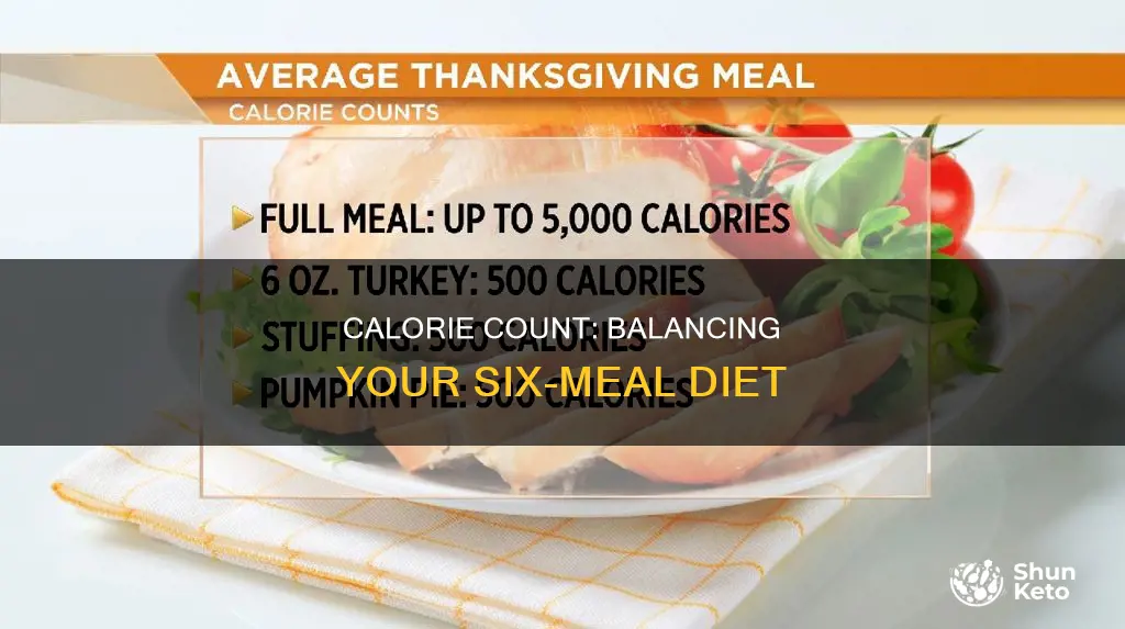 how many calories should be in a six mean diet