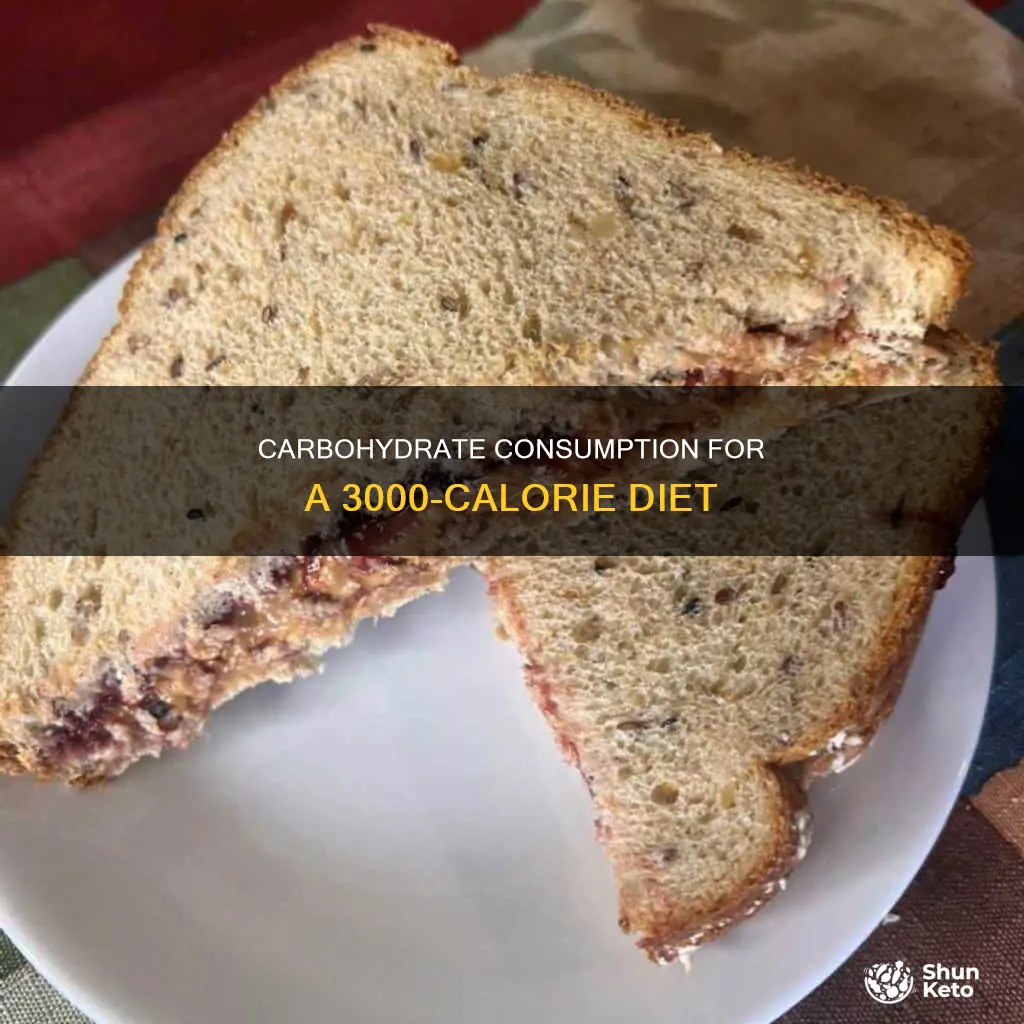 how many carbohydrates if im going for 3000 calorie diet