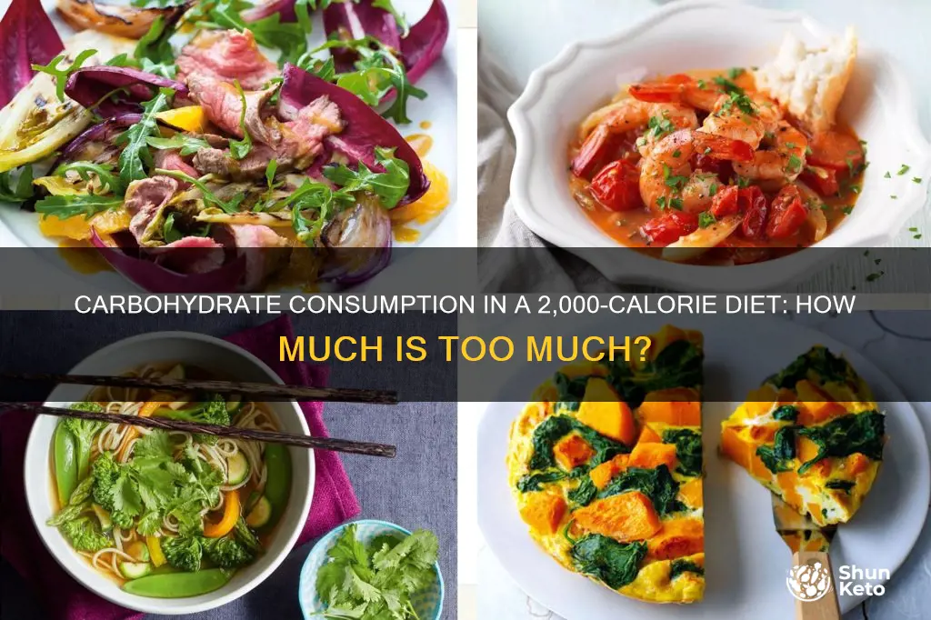 how many carbohydrates in 2000 calorie diet