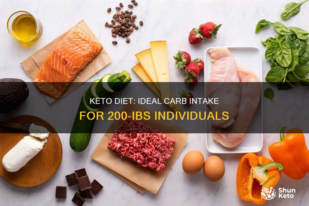 how many carbs a day on keto 200 ibs