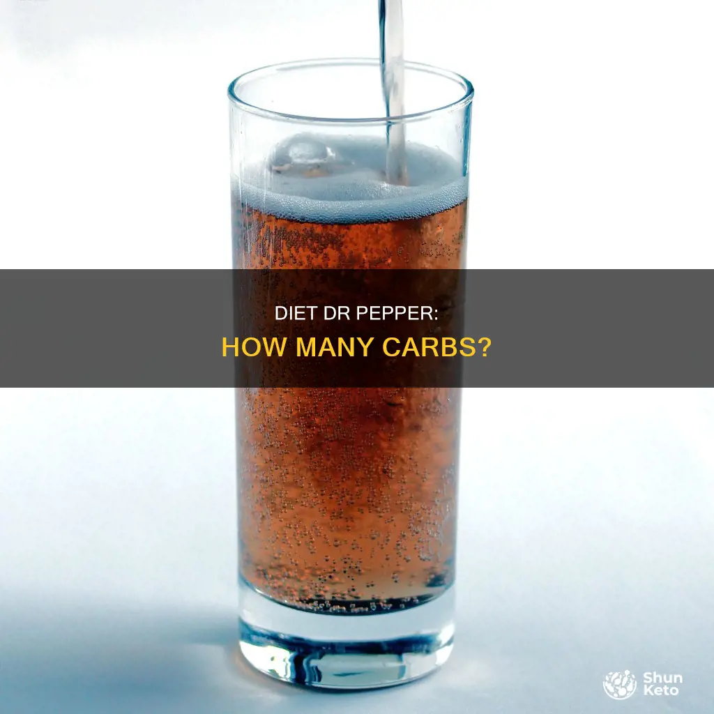 how many carbs are in a diet dr pepper