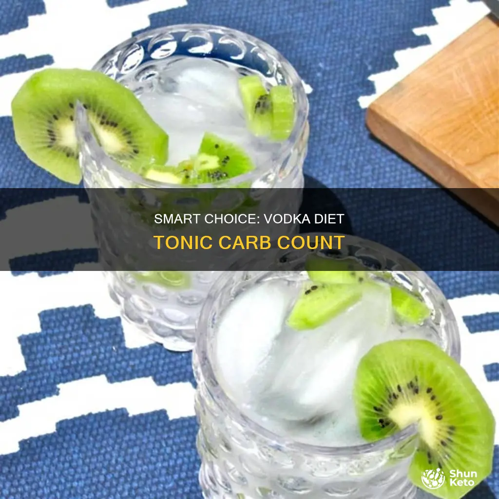 how many carbs are in a vodka diet tonic
