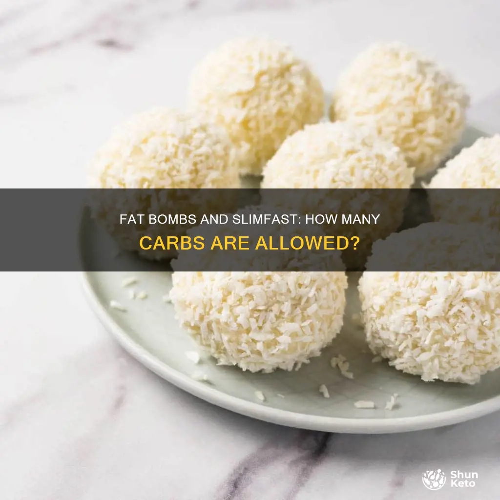 how many carbs are in keto fat bombs slimfast