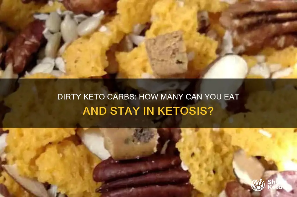 how many carbs can you eat on dirty keto