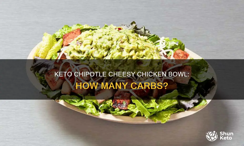 how many carbs chipotle keto burrito bowl cheesy chicken