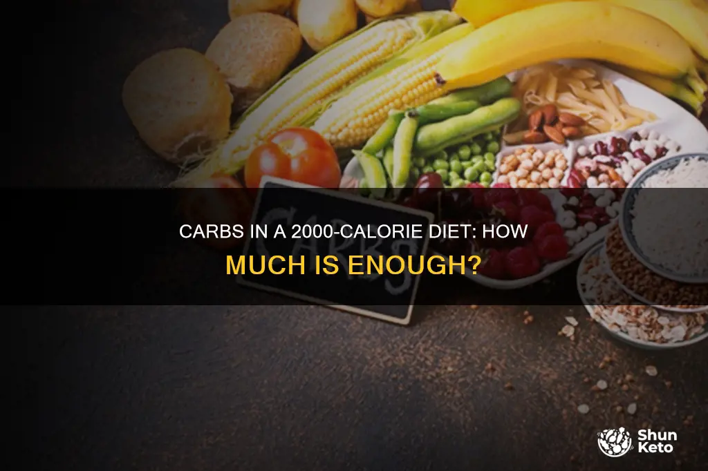 how many carbs do you need in a 2000 diet