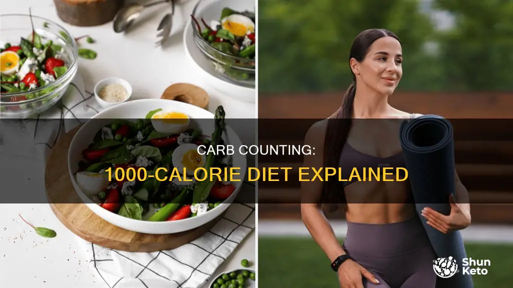 how many carbs for 1000 calorie diet
