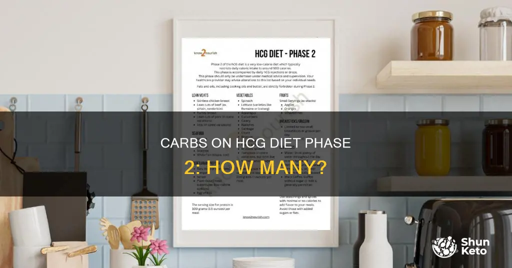 how many carbs hcg diet phase 2
