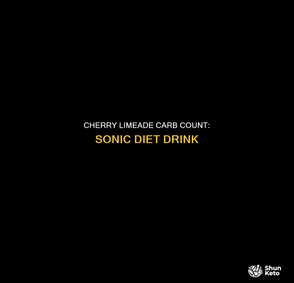 how many carbs in a diet cherry limeade from sonic