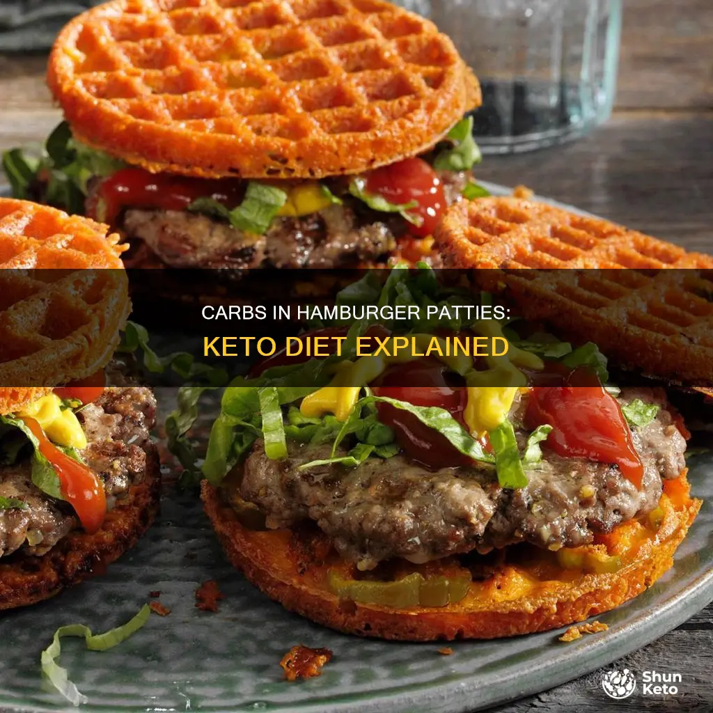 how many carbs in a hamburger patty keto diet