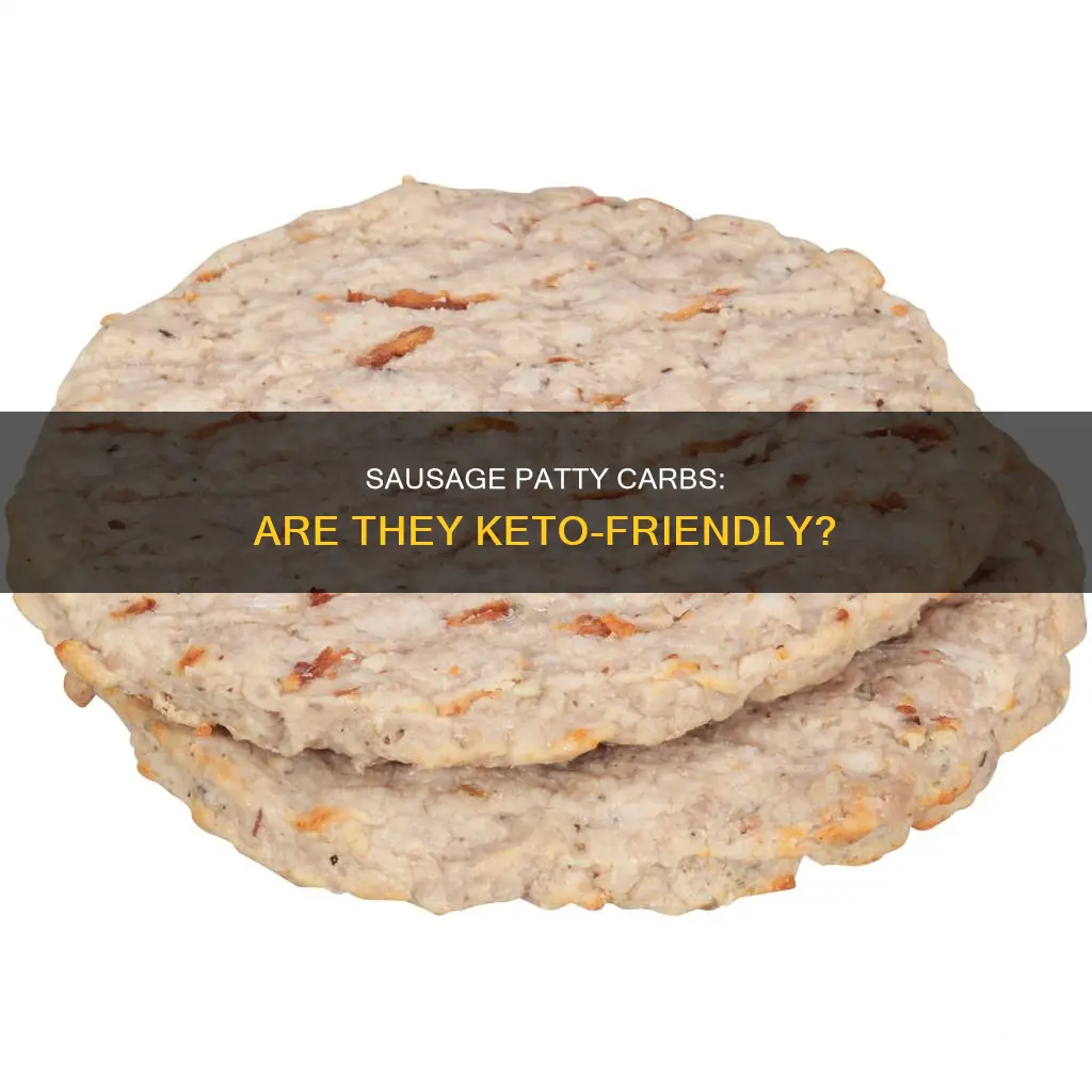 how many carbs in a plain sausage patty keto diet