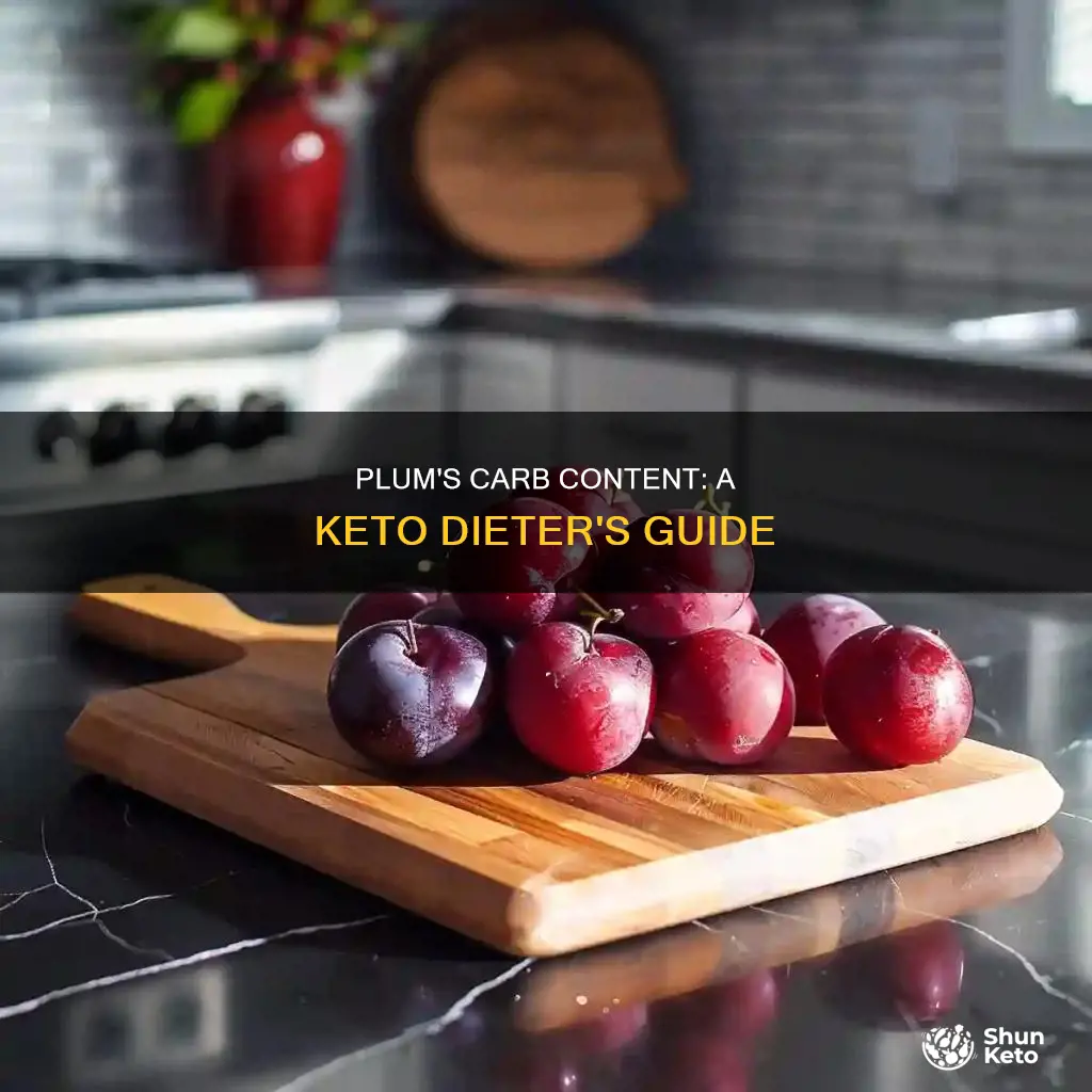 how many carbs in a plum keto