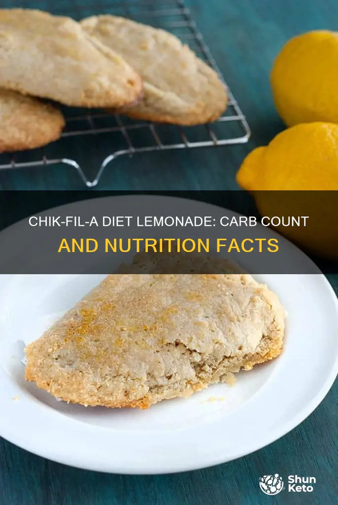 how many carbs in chik fil a diet lemonade