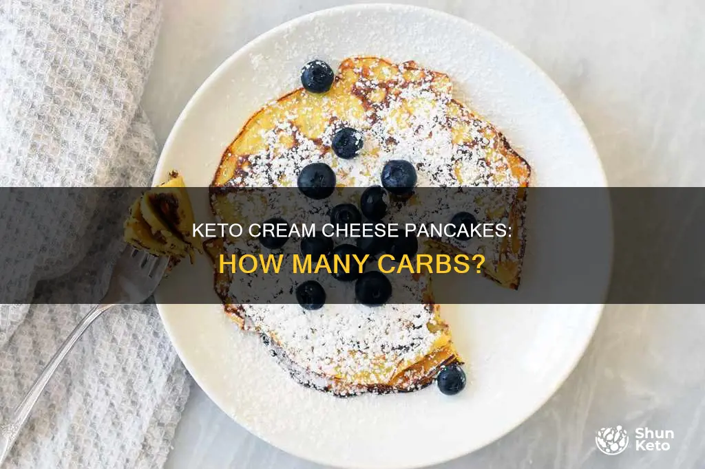 how many carbs in cream cheese keto pancakes