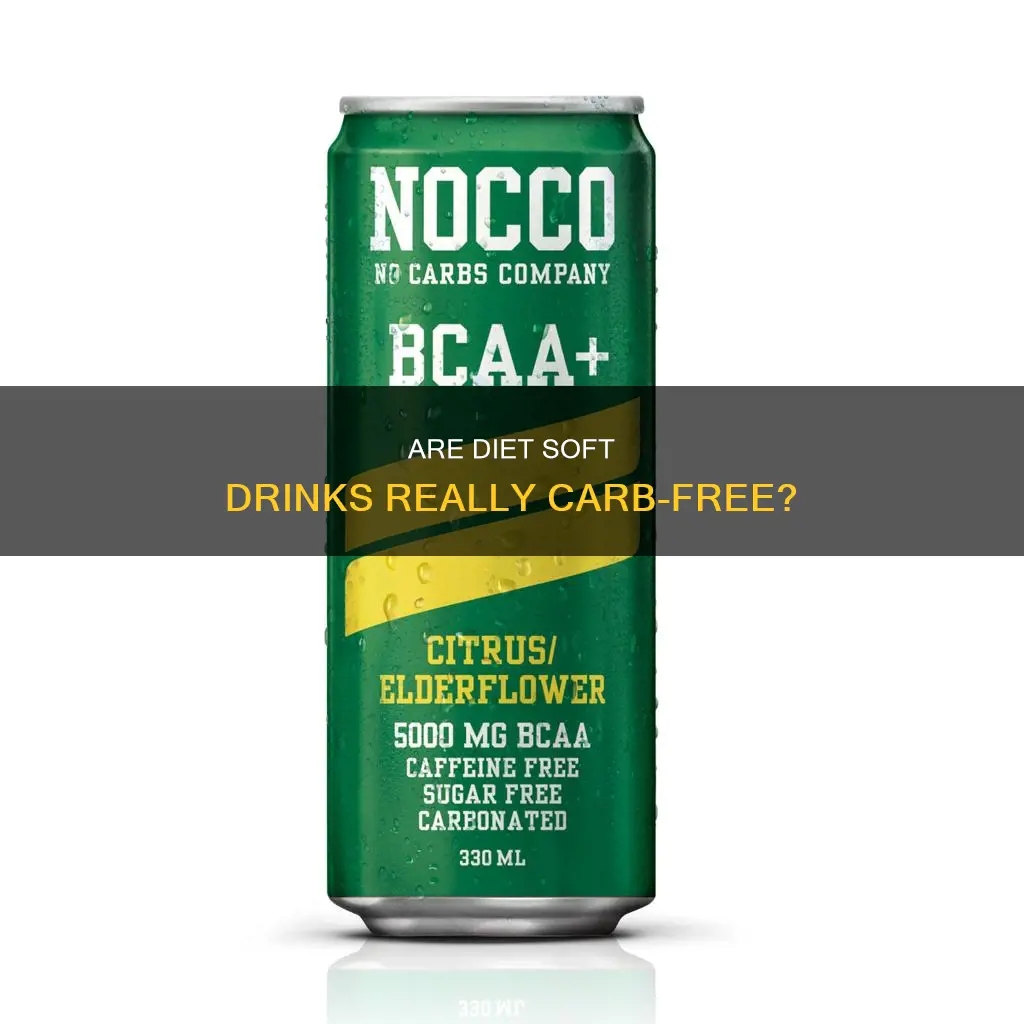 how many carbs in diet soft drinks