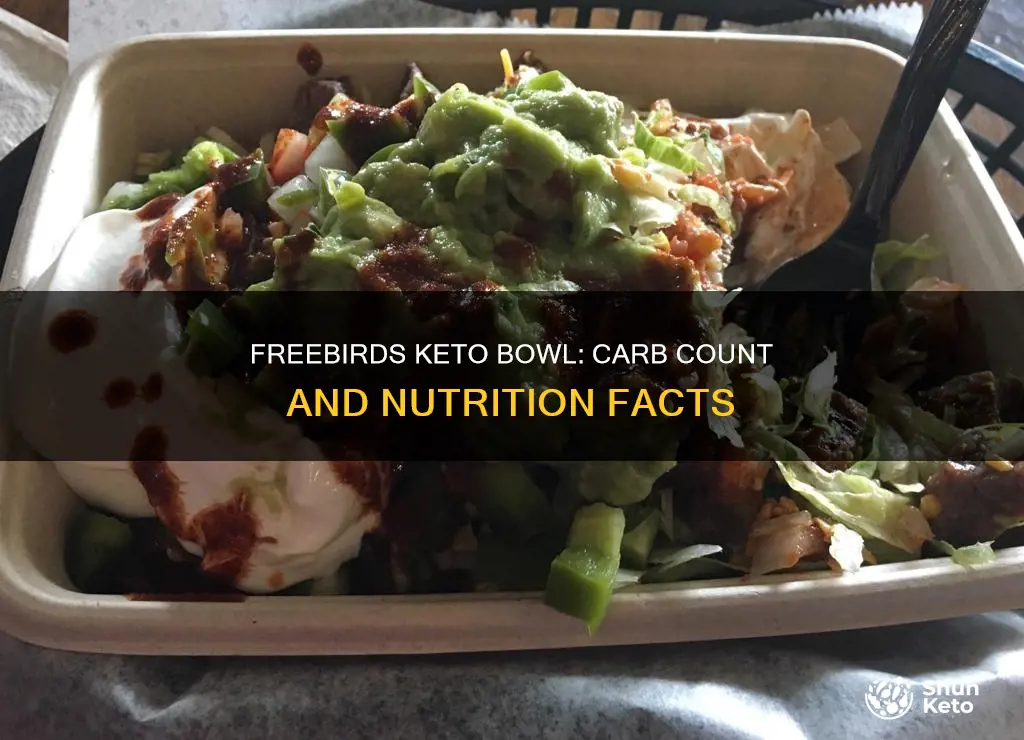 how many carbs in freebirds keto bowl