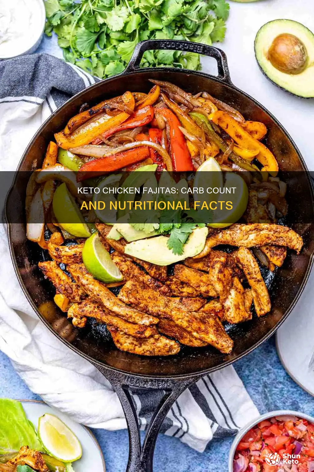 how many carbs in keto chicken fajitas