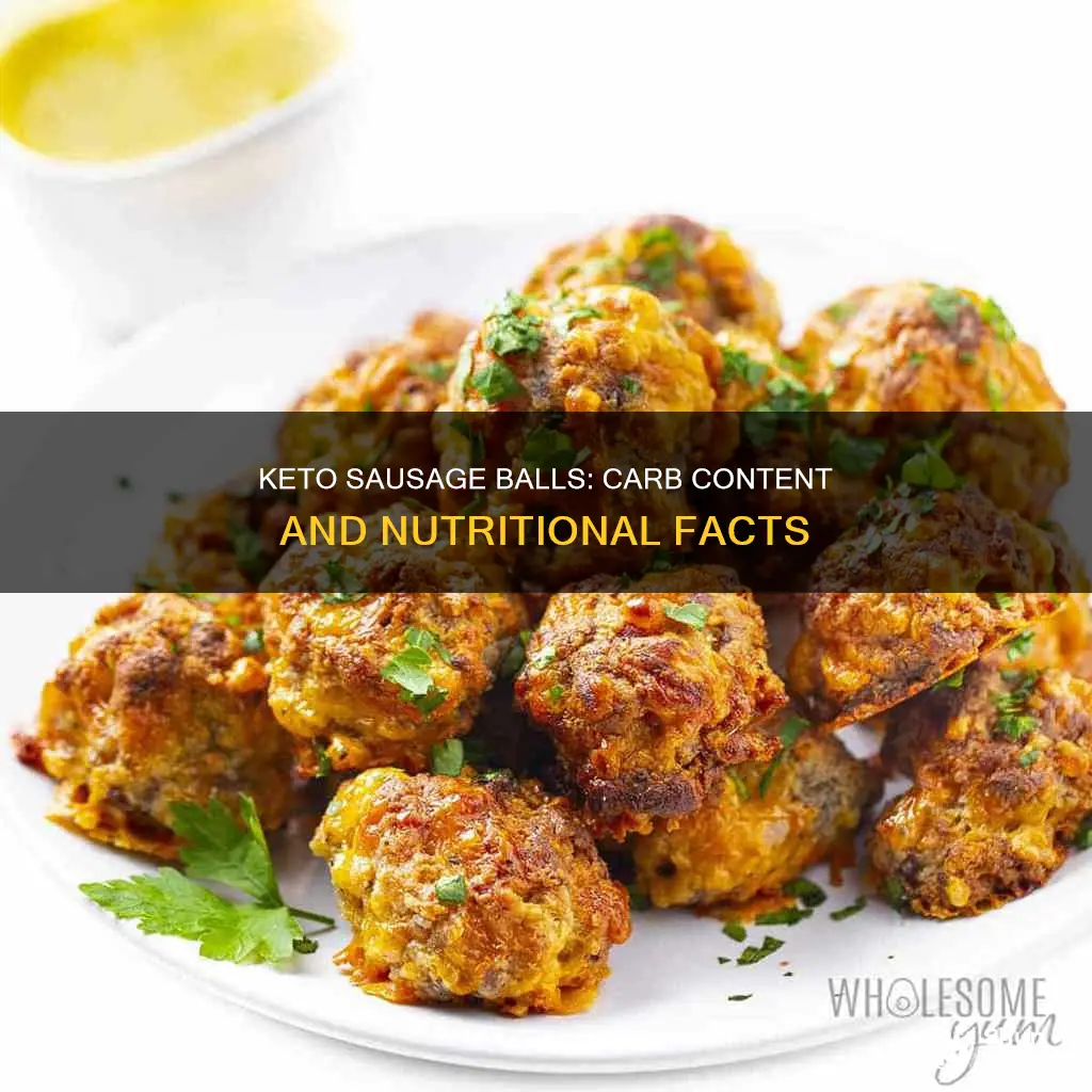 how many carbs in keto sausage balls