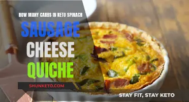 Spinach Quiche: Carbs in Keto-Friendly Sausage and Cheese Delights