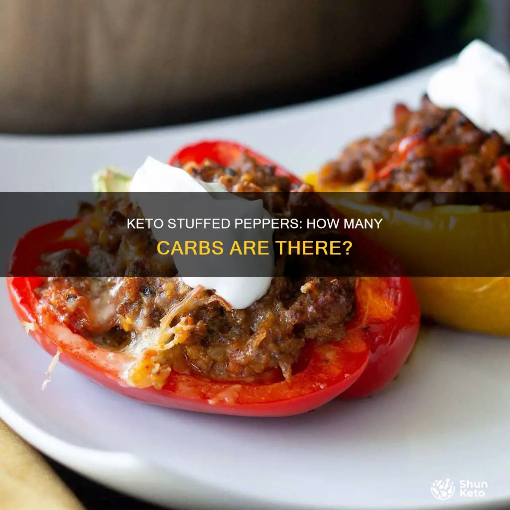 how many carbs in keto stuffed peppers