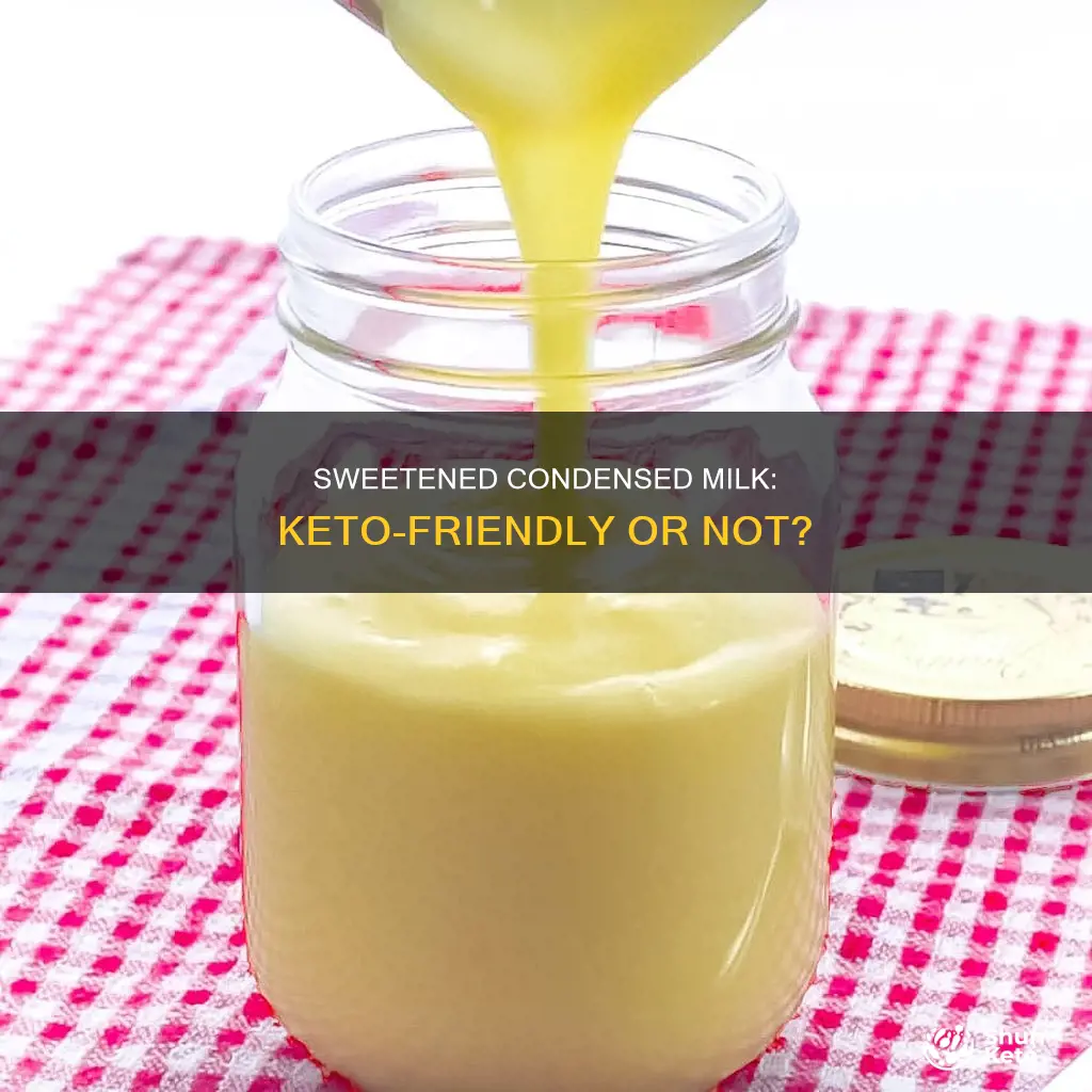 how many carbs in keto sweetened condensed milk