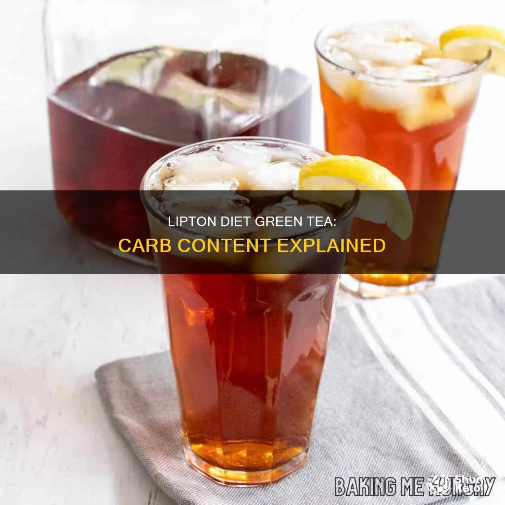 how many carbs in lipton diet green tea