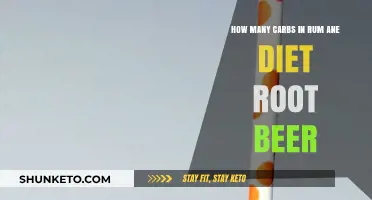 Carbs in Rum and Diet Root Beer