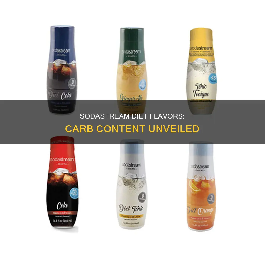 how many carbs in sodastream diet flavors