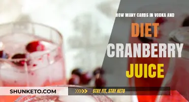 Carbs in Vodka and Diet Cranberry Juice